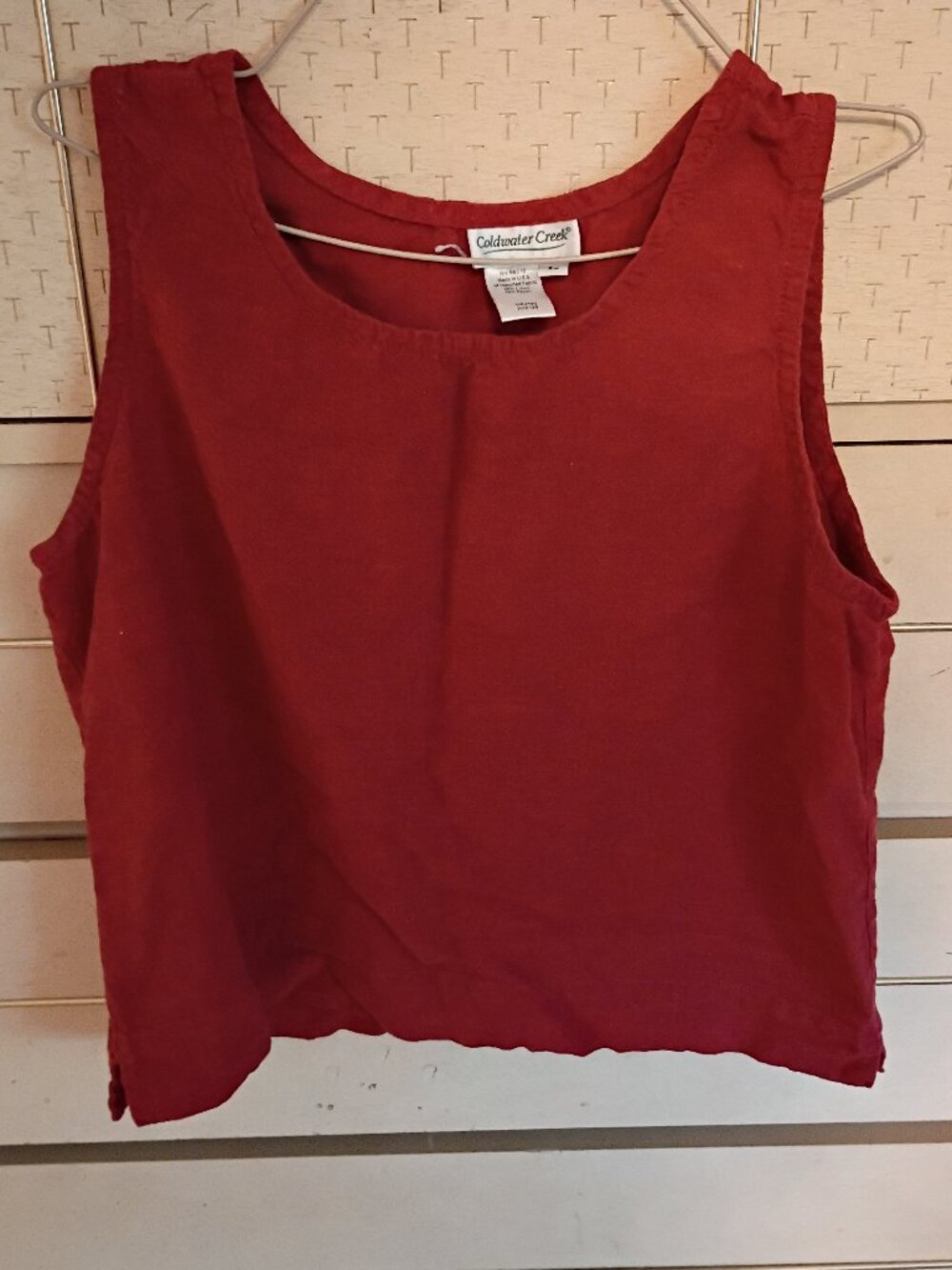Coldwater Creek Linen Cropped Tank